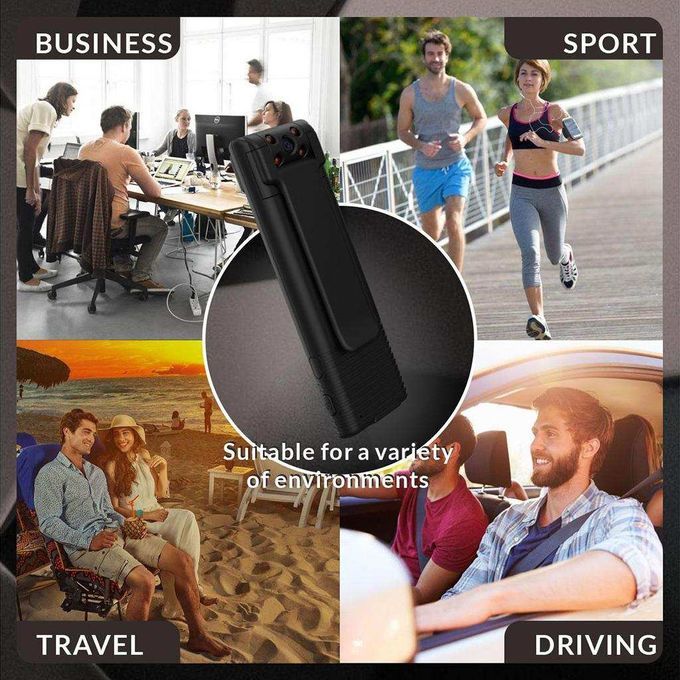 1080P HD Mini Body Camera Pocket Video Spy Wearable Hidden Cam W/ Back