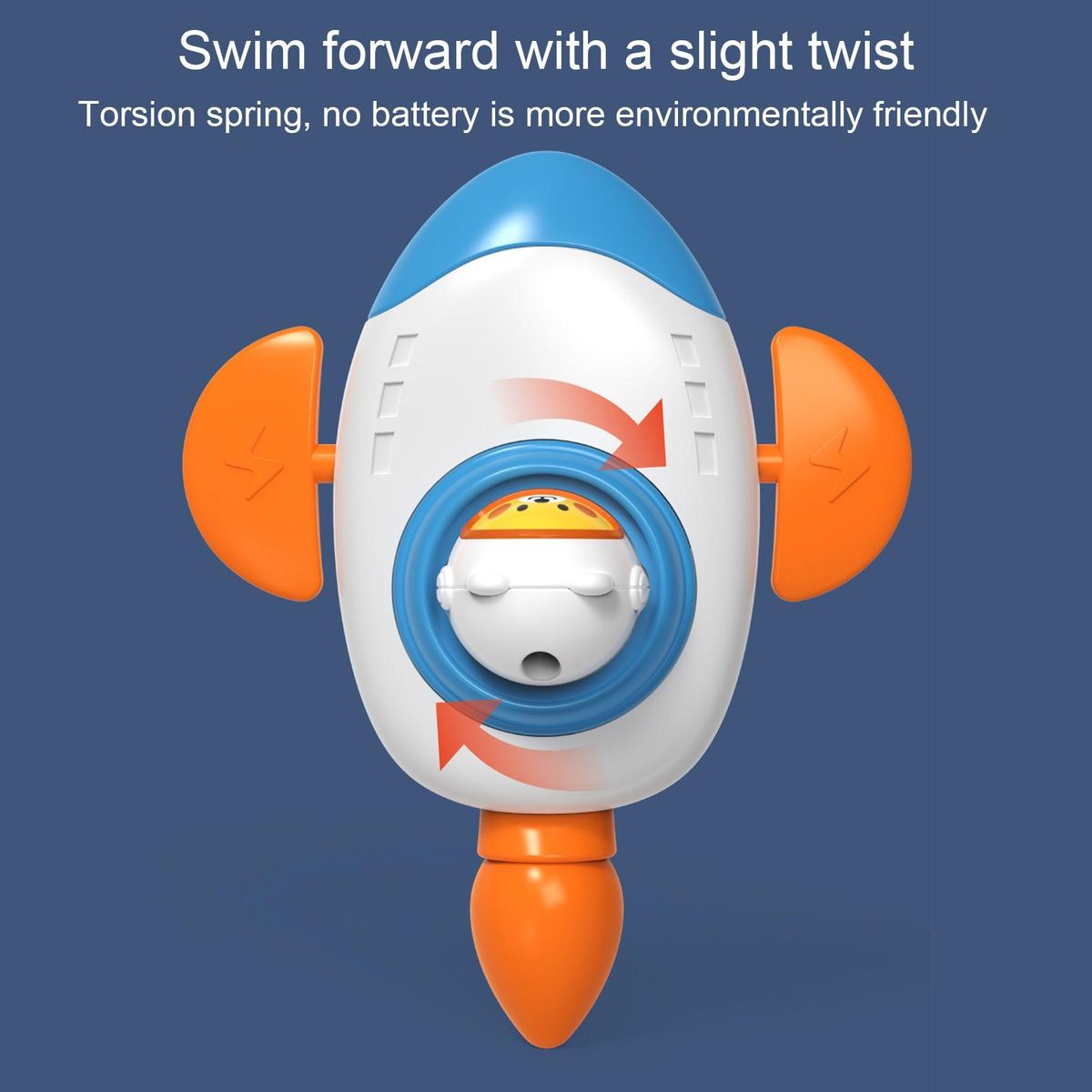 Water Toy Rocket Ship Swimming Toy Blue