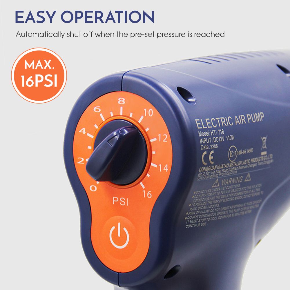Electric SU-P Ai-r Pum-p 12 Volt Quick Air Inflator For