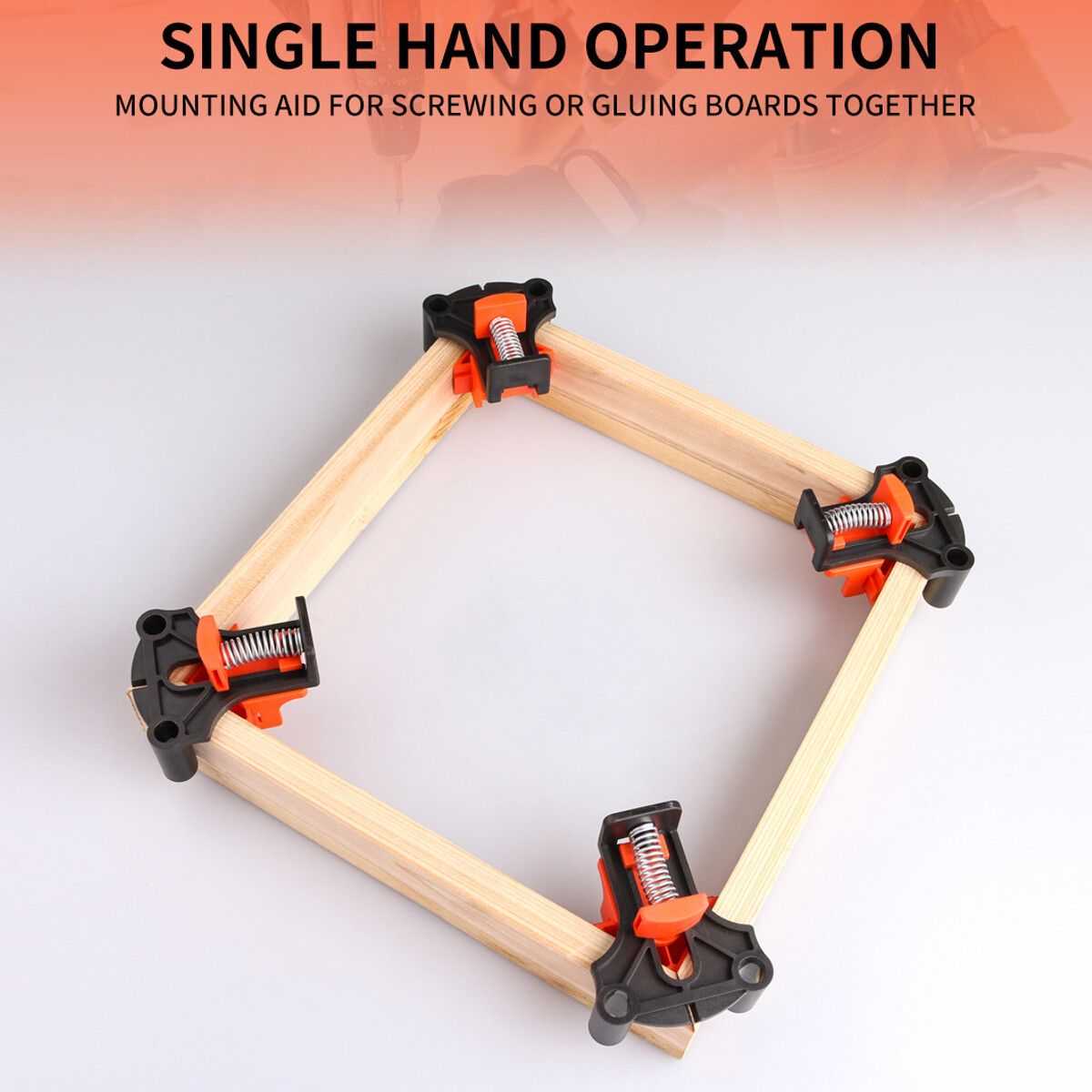12PCS Corner Clamps Clip Tools Frame Woodworking Tool Set 60/90/120 Degree