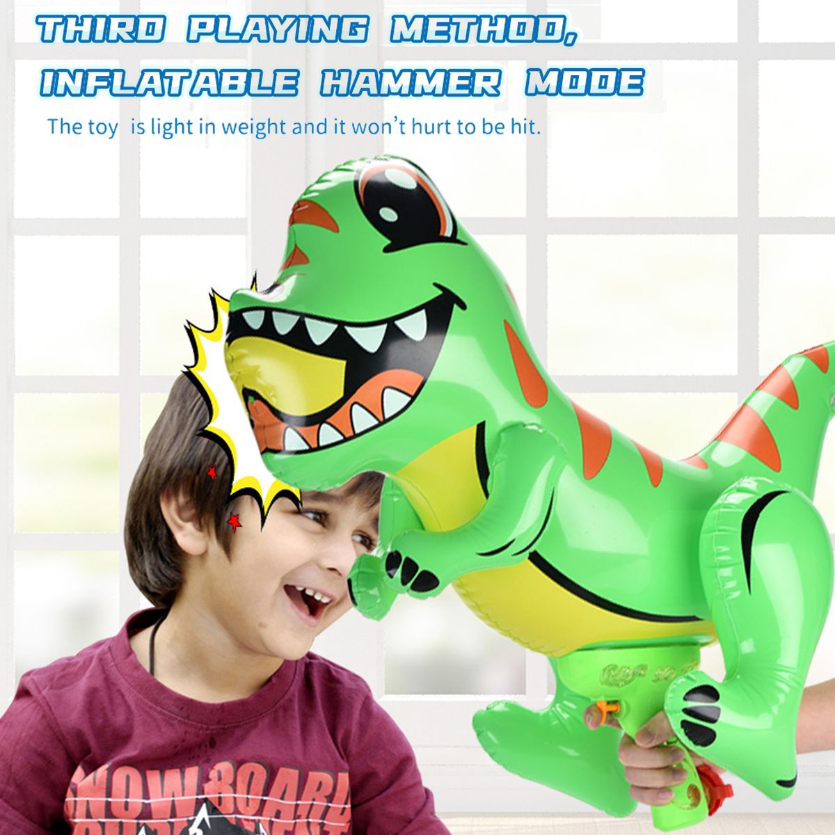 Balloon Water Gun, Foldable Large Inflatable Airship Shaped
