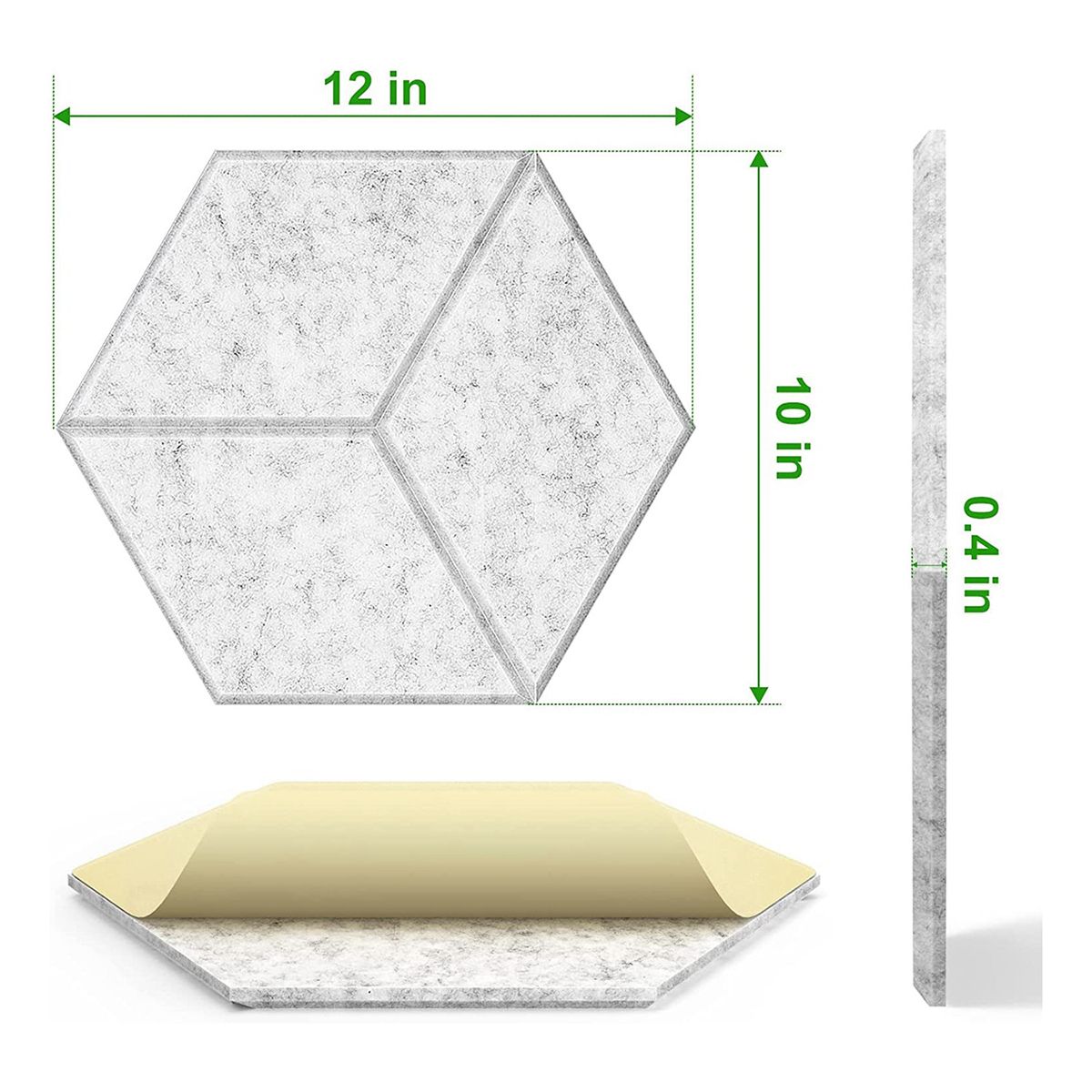 12 Pack Self-Adhesive Y-Lined Acoustic PanelsSound Proof Foam PanelsSound Absorbing Panels for Home & Offices