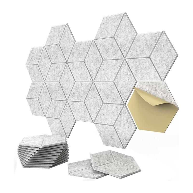 12 Pack Self-Adhesive Y-Lined Acoustic PanelsSound Proof Foam PanelsSound Absorbing Panels for Home & Offices