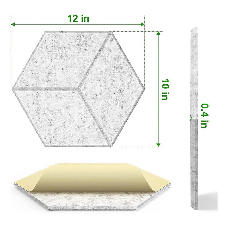 12 Pack Self-Adhesive Y-Lined Acoustic PanelsSound Proof Foam PanelsSound Absorbing Panels for Home & Offices
