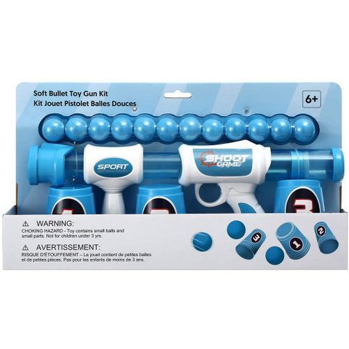 Soft Bullet Toy Gun Kit With 12 Balls Bullets