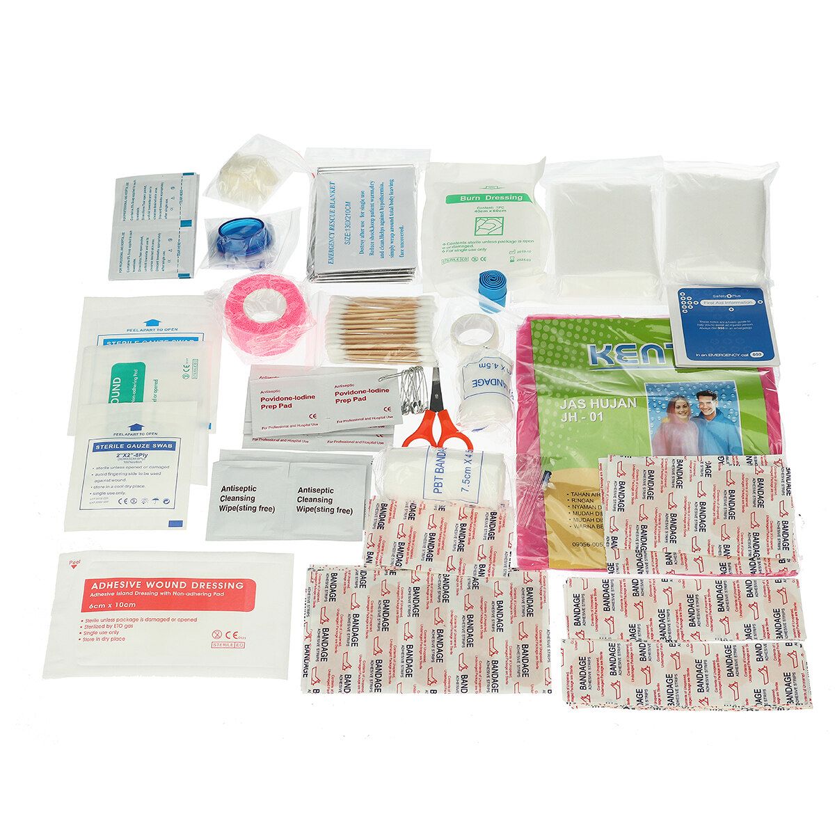 451/200Pcs Outdoor Survival First Aid Kit SOS Emergency For Home Office Car Boat Camping Hiking Travel Or Adventures 200pcs