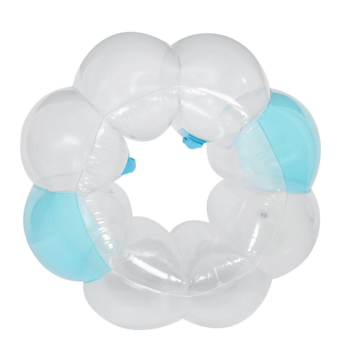 3/4FT PVC Inflatable Bouncing Ball Outdoor Bubble Soccer Ball Games Blue 90x75