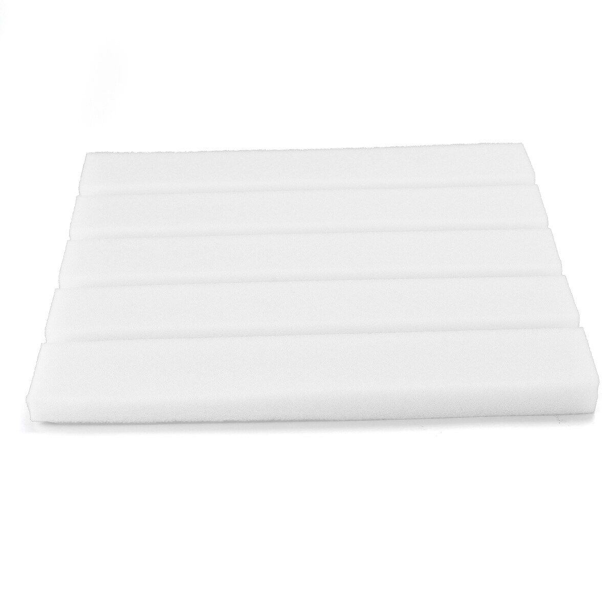 10pcs Wedge Acoustic Foam Cotton Soundproofing Acoustic Foam Tiles Noise Soundproof Sound Treatment Studio Noise Cancellation Soundproofing Sponge Fireproof 25x25x2 Cm White