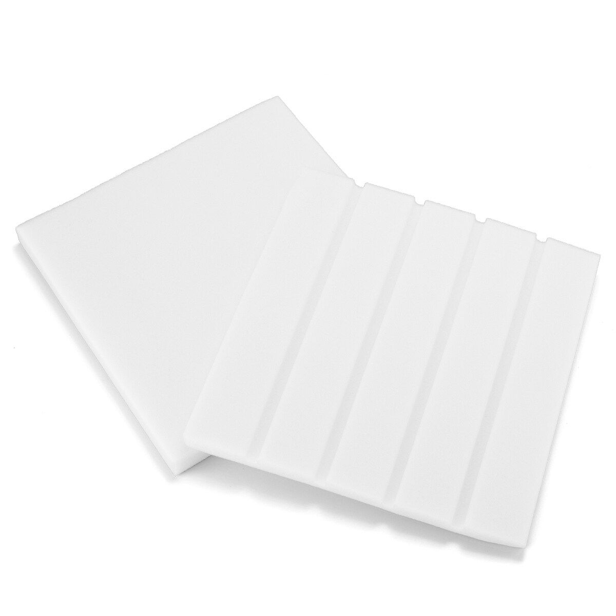 10pcs Wedge Acoustic Foam Cotton Soundproofing Acoustic Foam Tiles Noise Soundproof Sound Treatment Studio Noise Cancellation Soundproofing Sponge Fireproof 25x25x2 Cm White