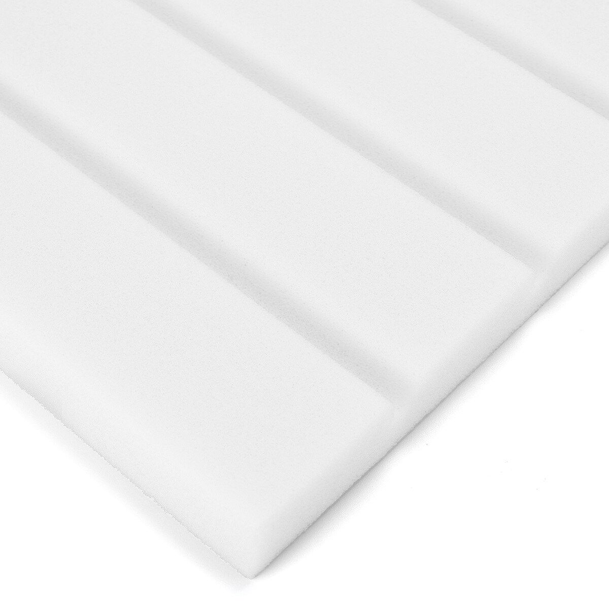10pcs Wedge Acoustic Foam Cotton Soundproofing Acoustic Foam Tiles Noise Soundproof Sound Treatment Studio Noise Cancellation Soundproofing Sponge Fireproof 25x25x2 Cm White