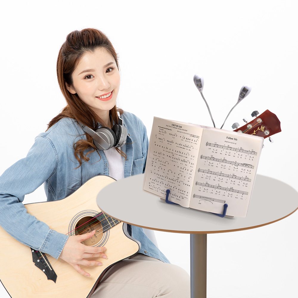Foldable Music Sheet Holder Book Reading Stand Document Rest