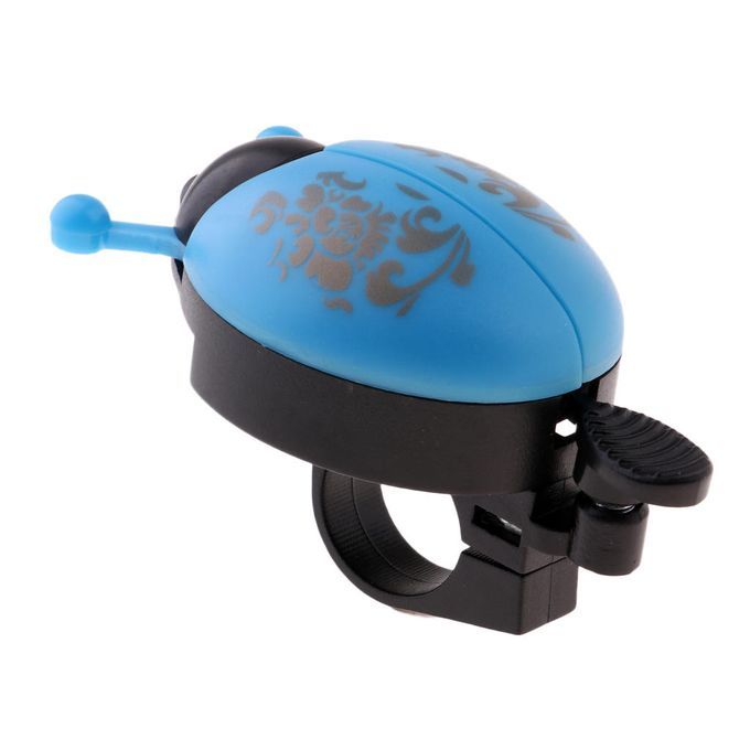 Colorful Cute Ladybug Bicycle Handlebar Bell Ring Kids Scooter - Blue