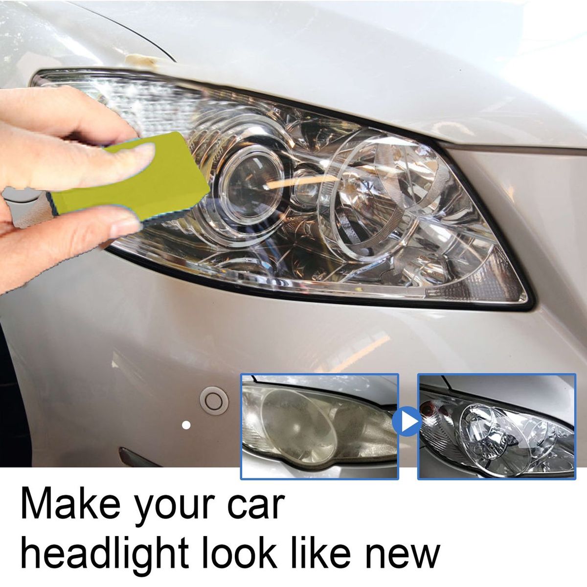 Car Headlight Repair Fluid Polish Cleanser - Restoration Kit