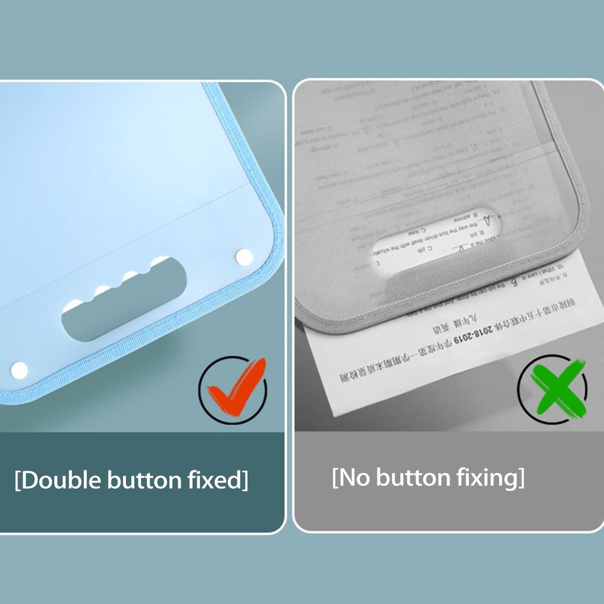 Document Folder File Students Test Paper Accordion File Holder Blue