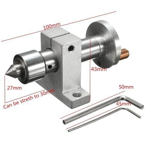 Double Bearing Live Center Revolving Centre DIY Parts For Mini Lathe Machine