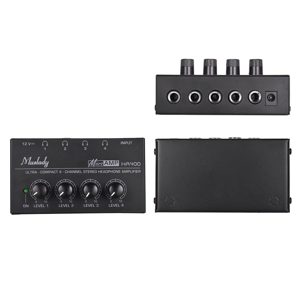 Muslady HA400 Ultra-compact 4 Channels Mini Audio Stereo