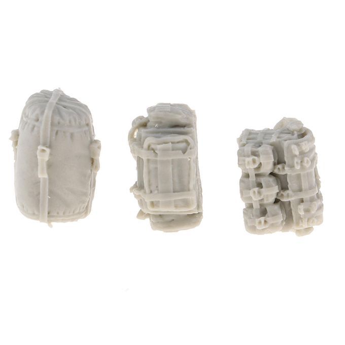 1:35 Scale Resin Soldier Backpack Bags Model Layout For Diorama