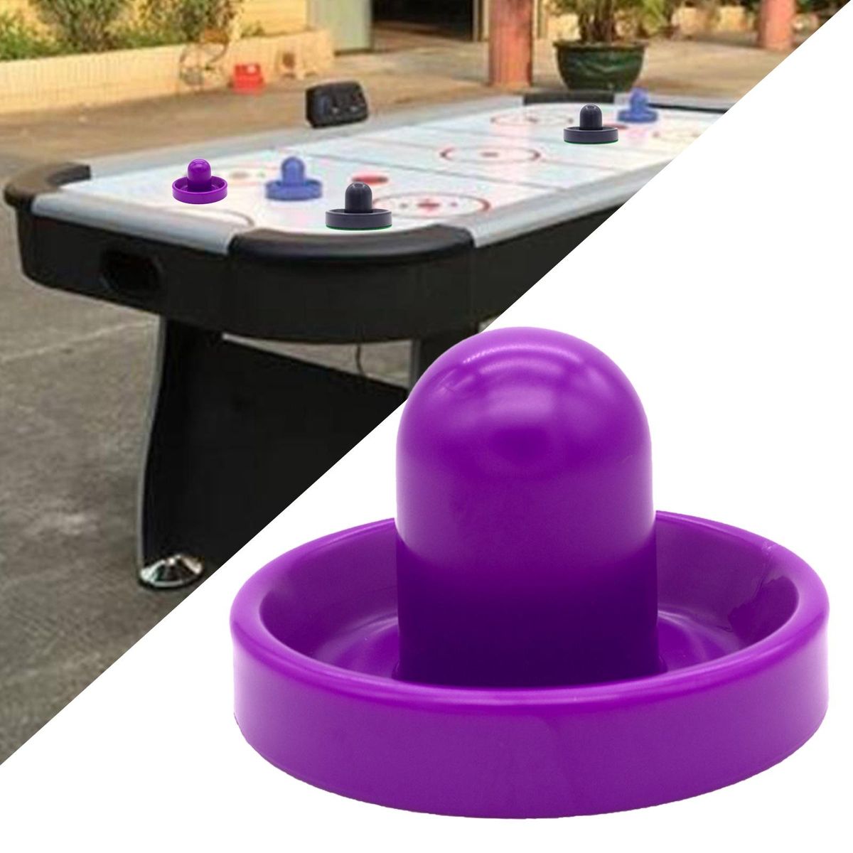 2x Air Hockey Pushers Thicker, Goal Handles Paddles