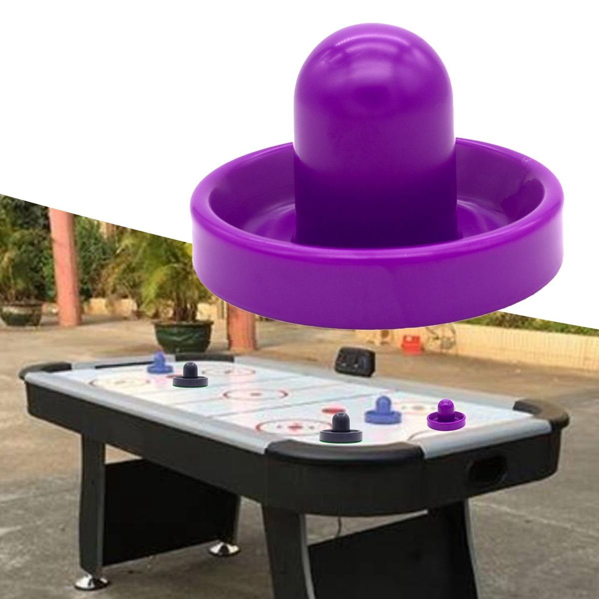2x Air Hockey Pushers Thicker, Goal Handles Paddles