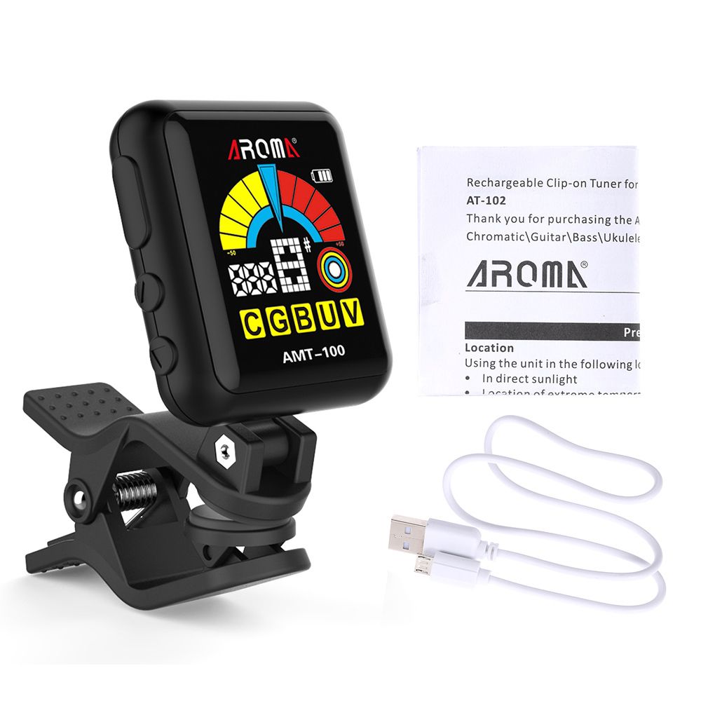 2 In 1 Rechargeable Rotatable Clip-on Electronic Tuner
