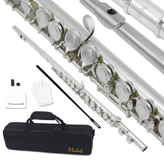 Muslady FL-200S Closed Hole C Flute 16 Keys Cupronickel