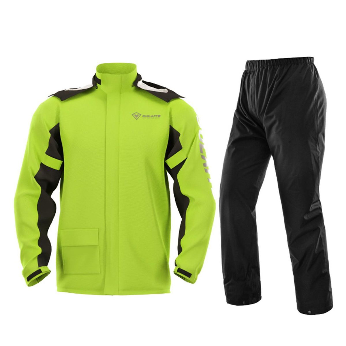 Waterproof Rain Coat Pants Set with Invisible Shoes Cover Rainproof Suit for Mortorcycling Cycling Fishing Camping