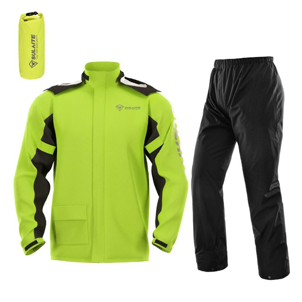 Waterproof Rain Coat Pants Set with Invisible Shoes Cover Rainproof Suit for Mortorcycling Cycling Fishing Camping