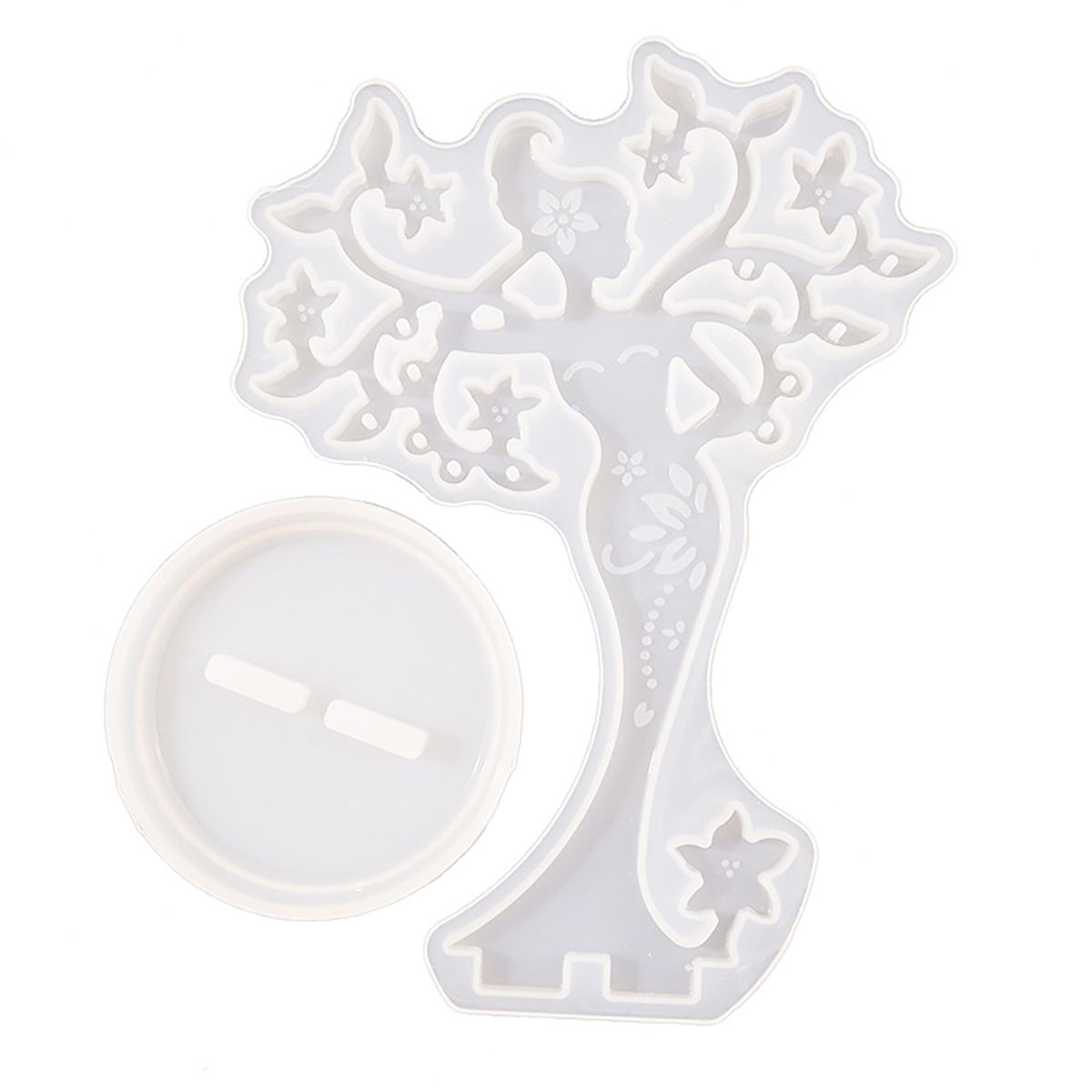 1 Set Women Shape Resin Epoxy Mold Tree Design-White