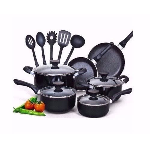 Complete Non Stick Cookware Set - 16 Pieces