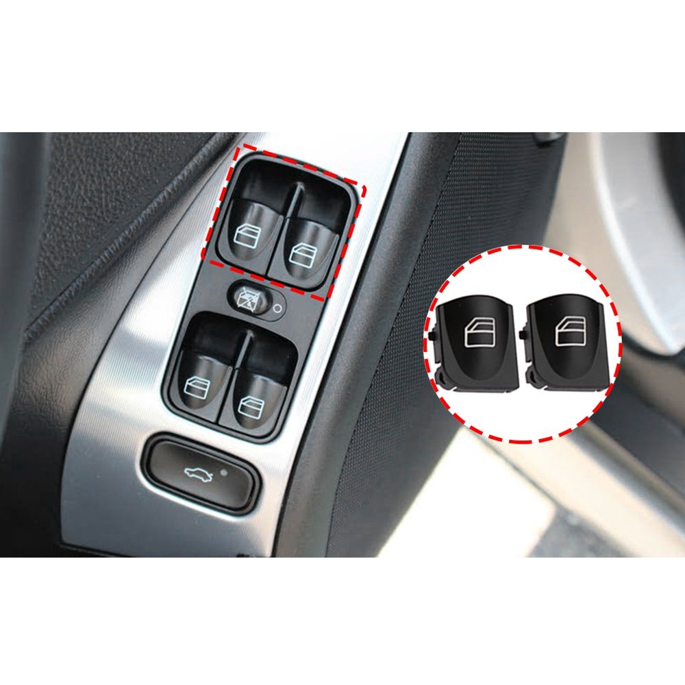 Window Switch Button Covers For Mercedes Benz W203 W208 C