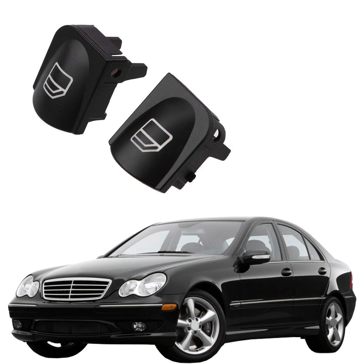 Window Switch Button Covers For Mercedes Benz W203 W208 C