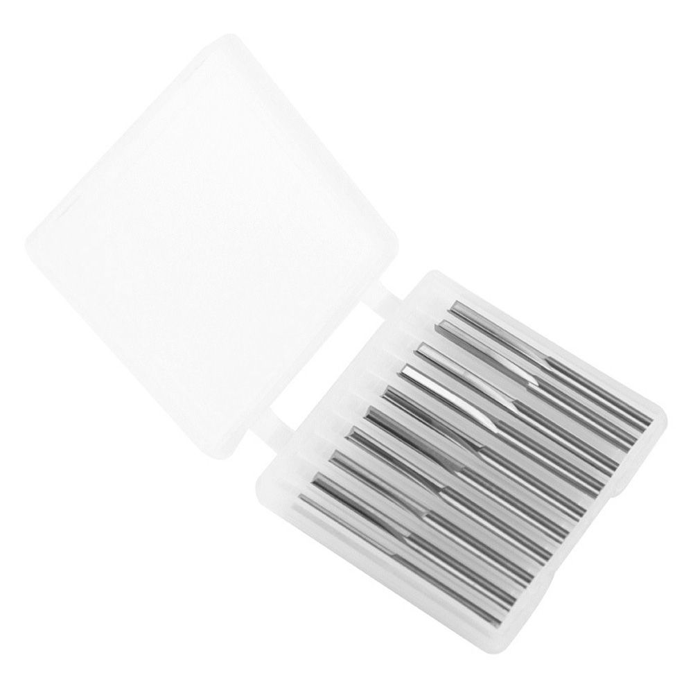 10PCS Double Flutes Straight Bits 3.175*20 C-N-C Router