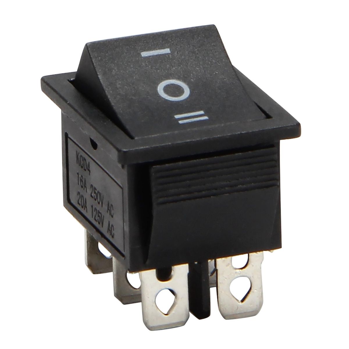 6-Terminals 3 Position ON/OFF/ON DPDT Boat Rocker Switch 16A