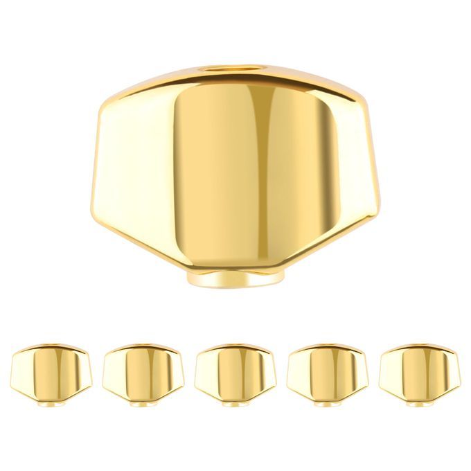 6 Pcs Guitar Tuning Key Head Cap Acoustic Guitar Rectangle Knobs