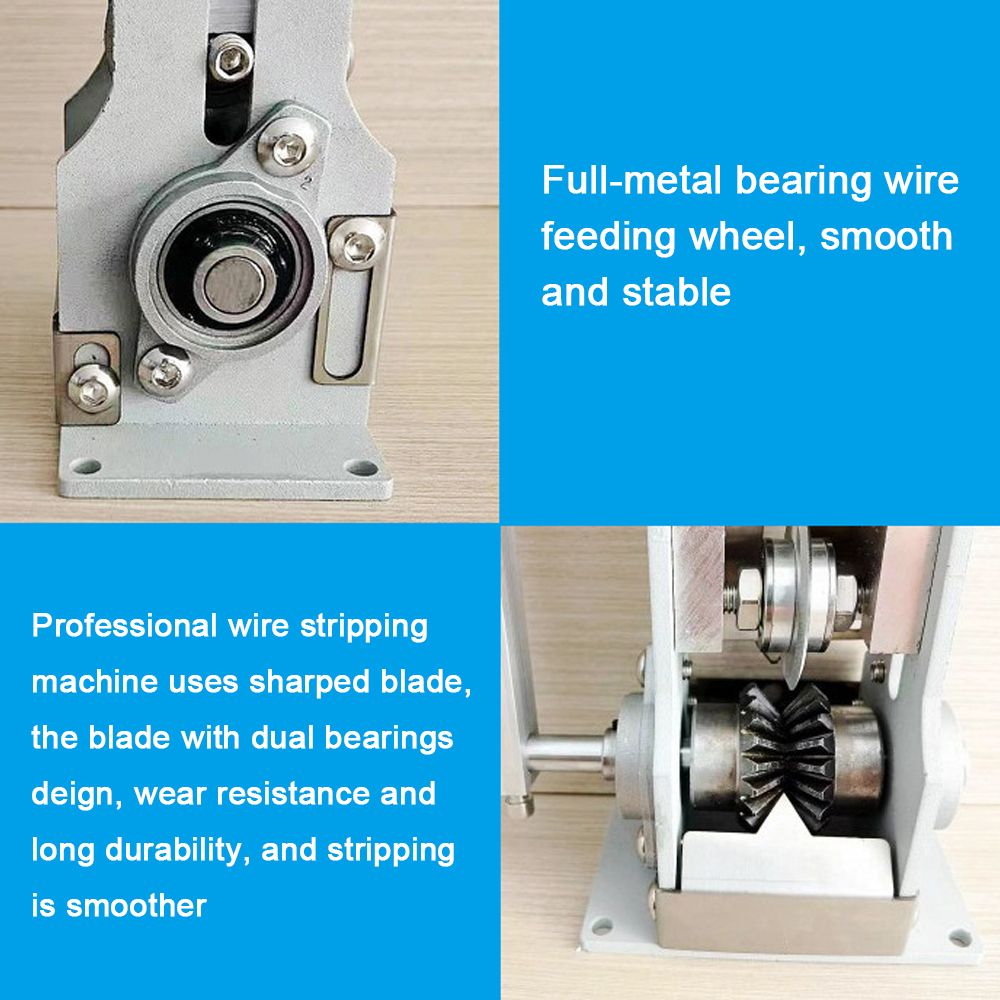Portable Household Wire Stripper Steel Frame Manual Wire