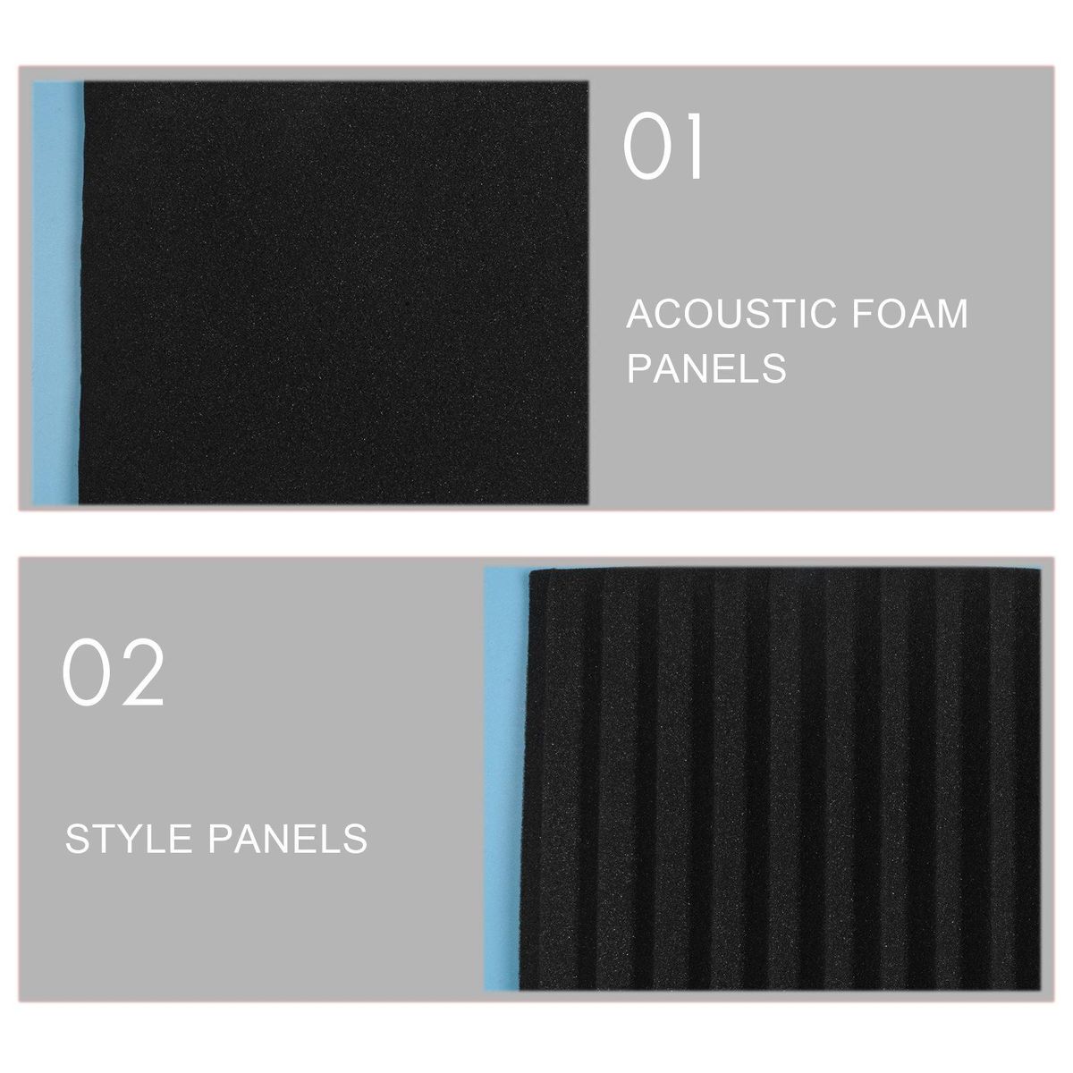 14 Pcs Soundproofing Foam,Acoustic for Studio 2.5 x 30 x 30c