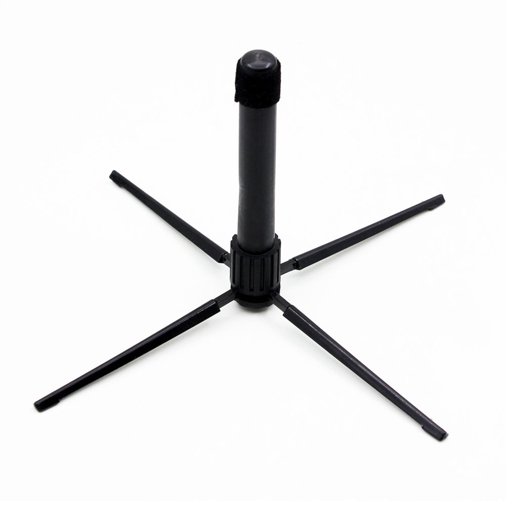 Western Concert Flute Tripod Holder Stand With 4 Metal Legs