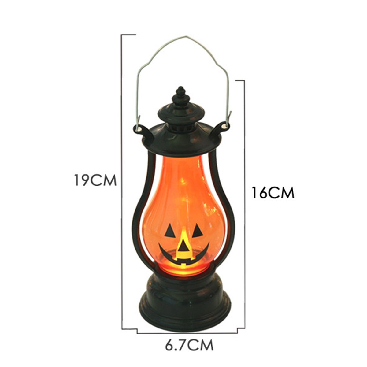 Electronic Candle Light Halloween Holiday Atmosphere Desktop Lantern A