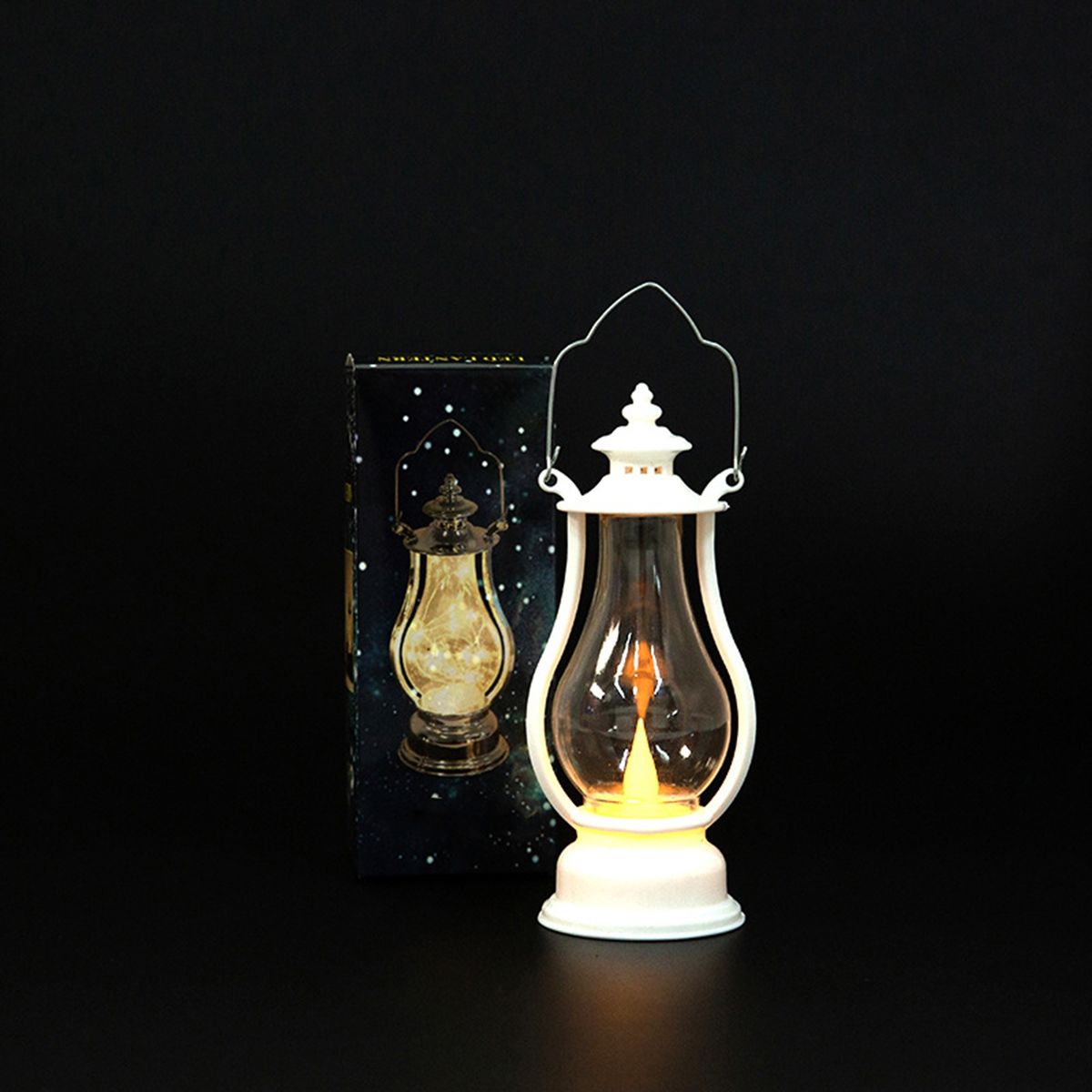 LED Candle Hanging LED Lantern Lamp White