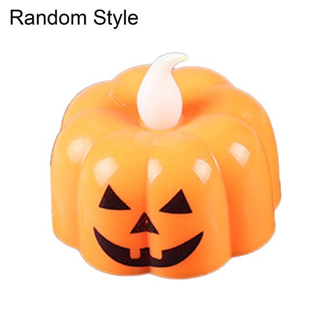 Candle Light Eco-friendly Pumpkin Shape Plastic Decorative-
