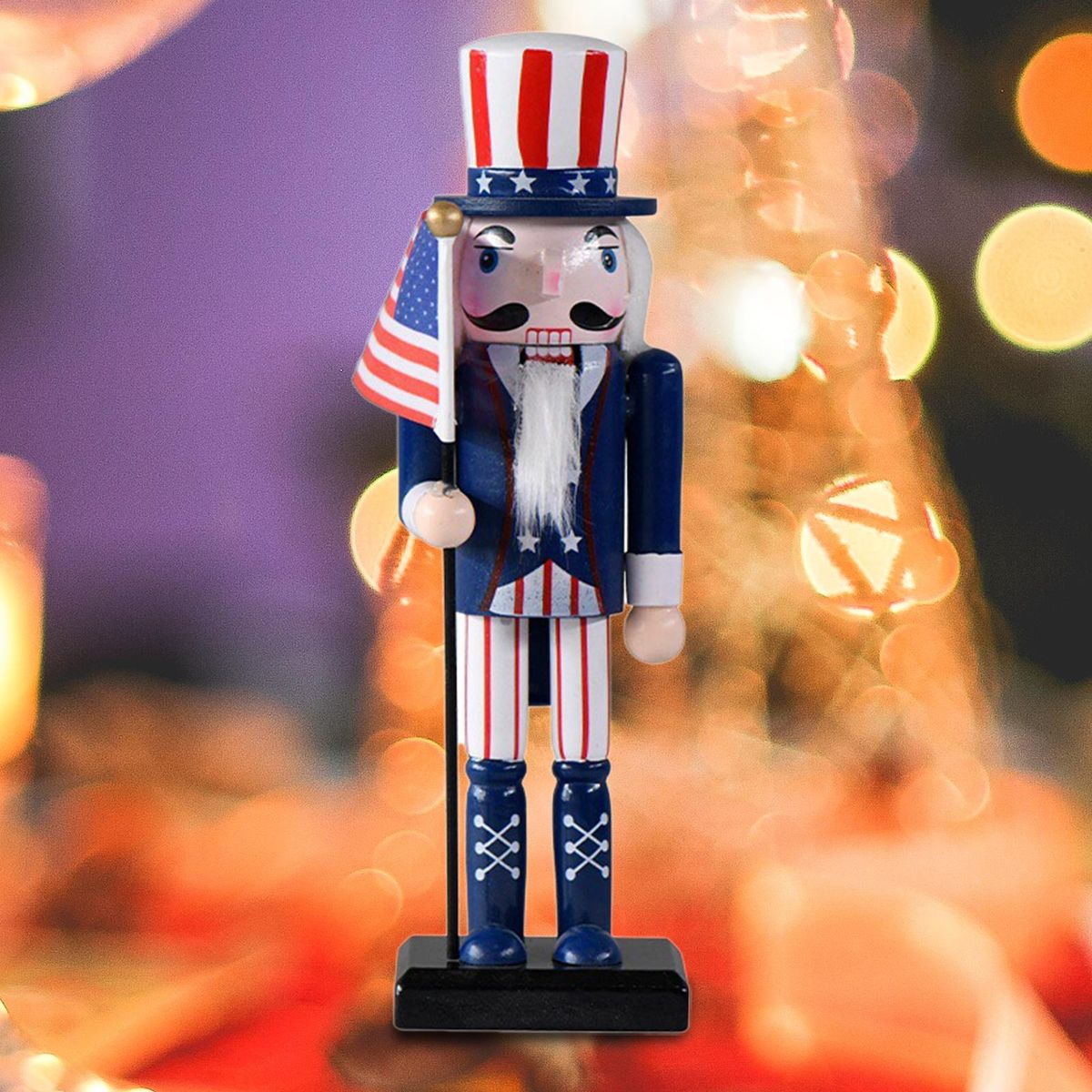 Wooden Nutcracker Handpainted Standing Handicraft For