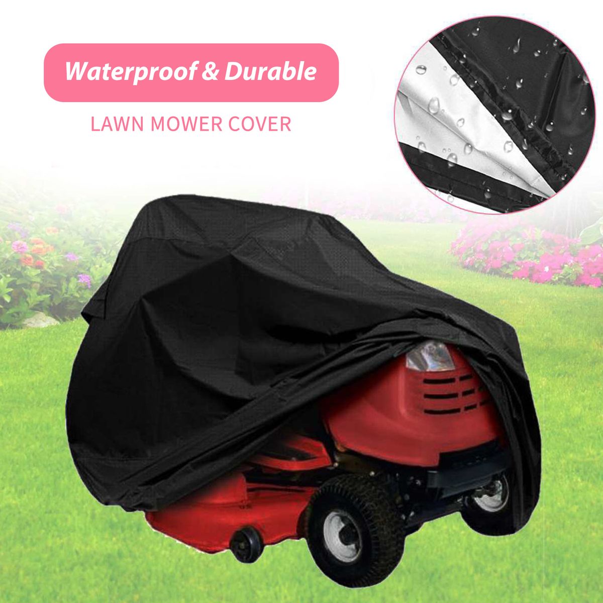 Lawn Mower Cover Waterproof UV Protection Tractor Cover