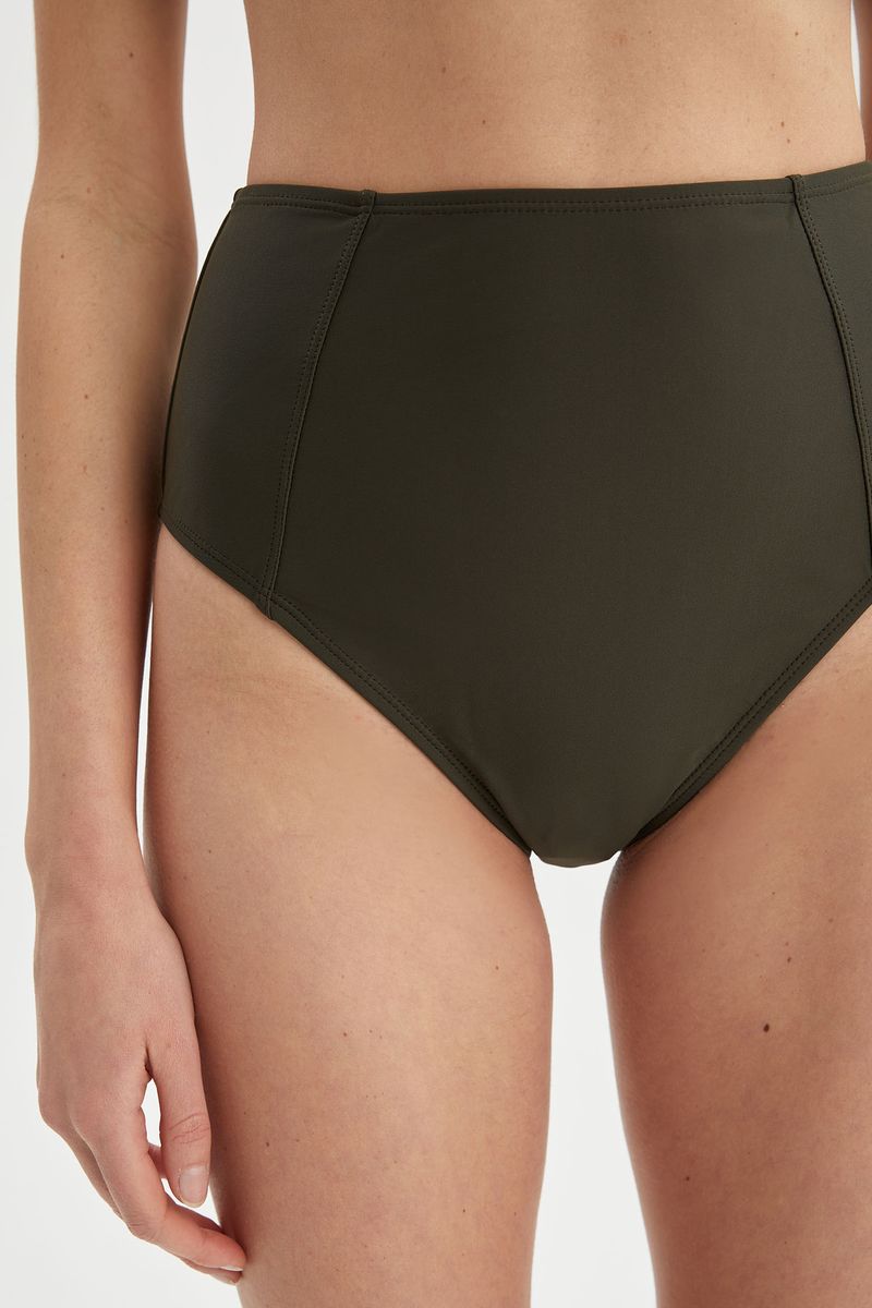 Woman Regular Fit Bikini Bottom - Khaki