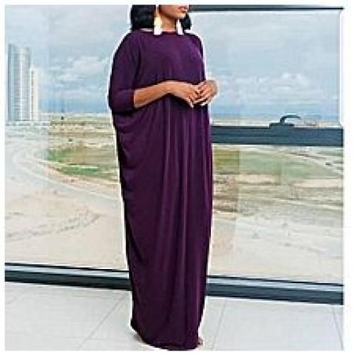 Ladies Abaya Gown - Purple