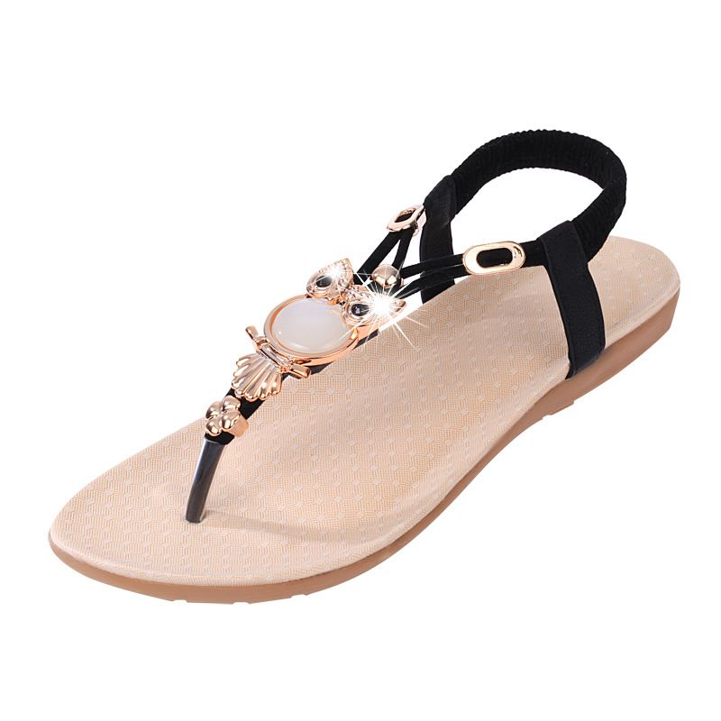 Women's Shoes Sandals Beach Shoes Summer Casual Shoes Fashion Vacation Owl Flat Sandals