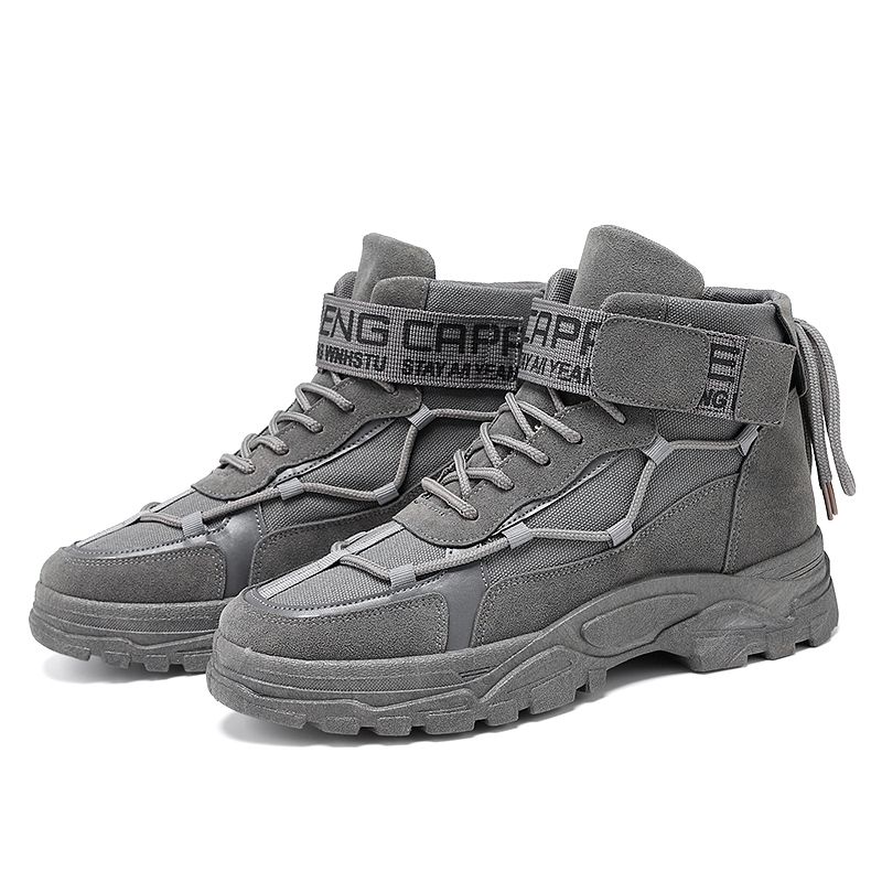 Men's Outdoor Casual Martin Boots Chukka -Grey
