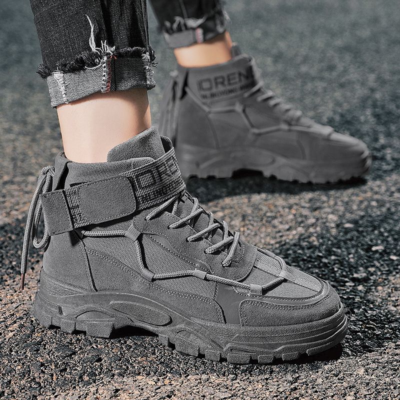 Men's Outdoor Casual Martin Boots Chukka -Grey