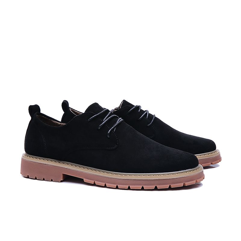 Mens Martins Boots Ankle Low Casual Boots-Black