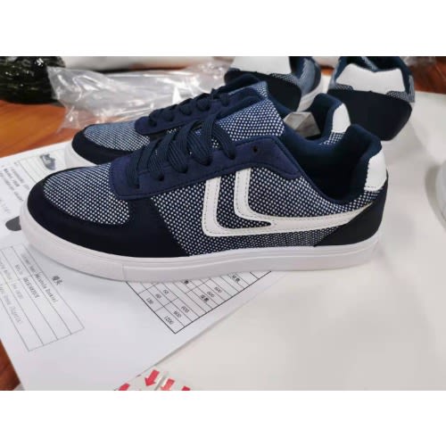 Unisex Sport Lace Up Sneakers - Blue And White
