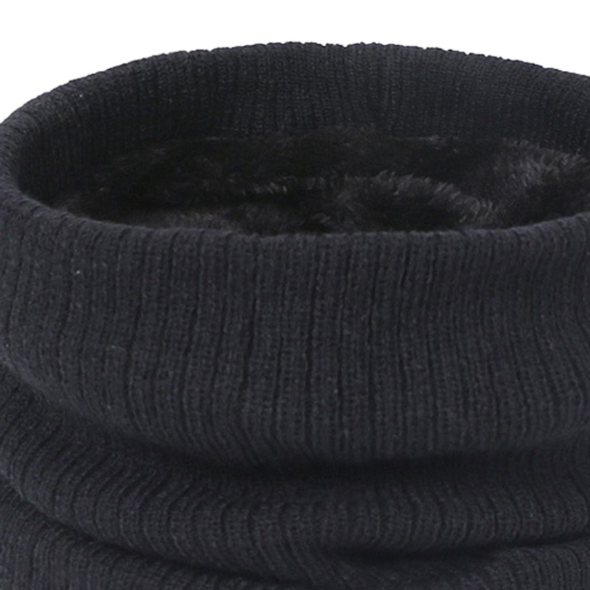Women Men Warm Scarf Neck Wrap Muffler Collar Soft For One Size Black